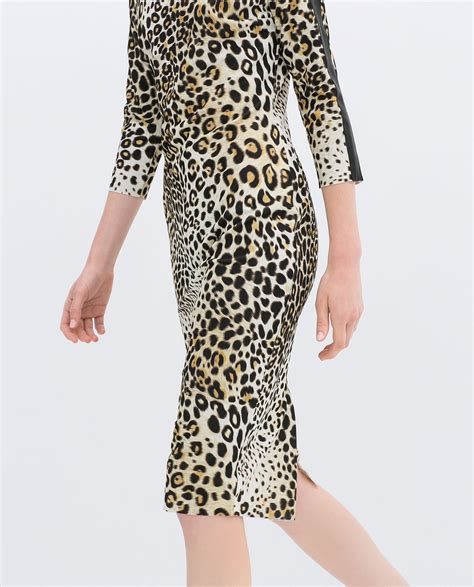 zara leopard dresses|animal print dresses for women.